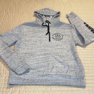 Envy Heather Gray Hoodie with Black Details WOMENS SIZE S UNISEX